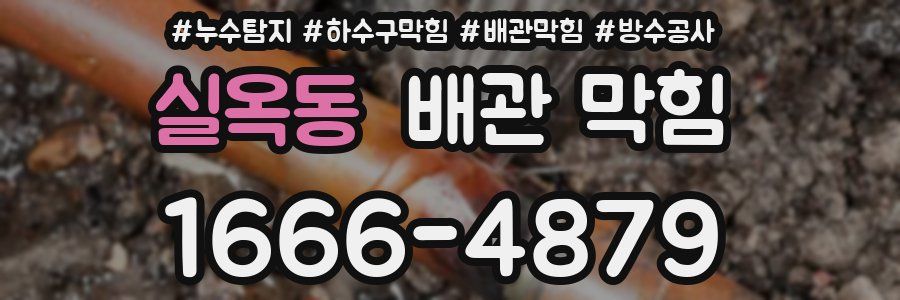 실옥동 배관 막힘