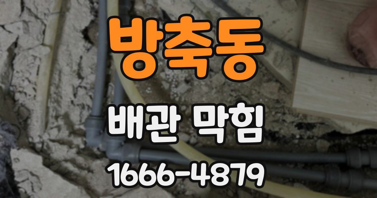 방축동 배관 막힘