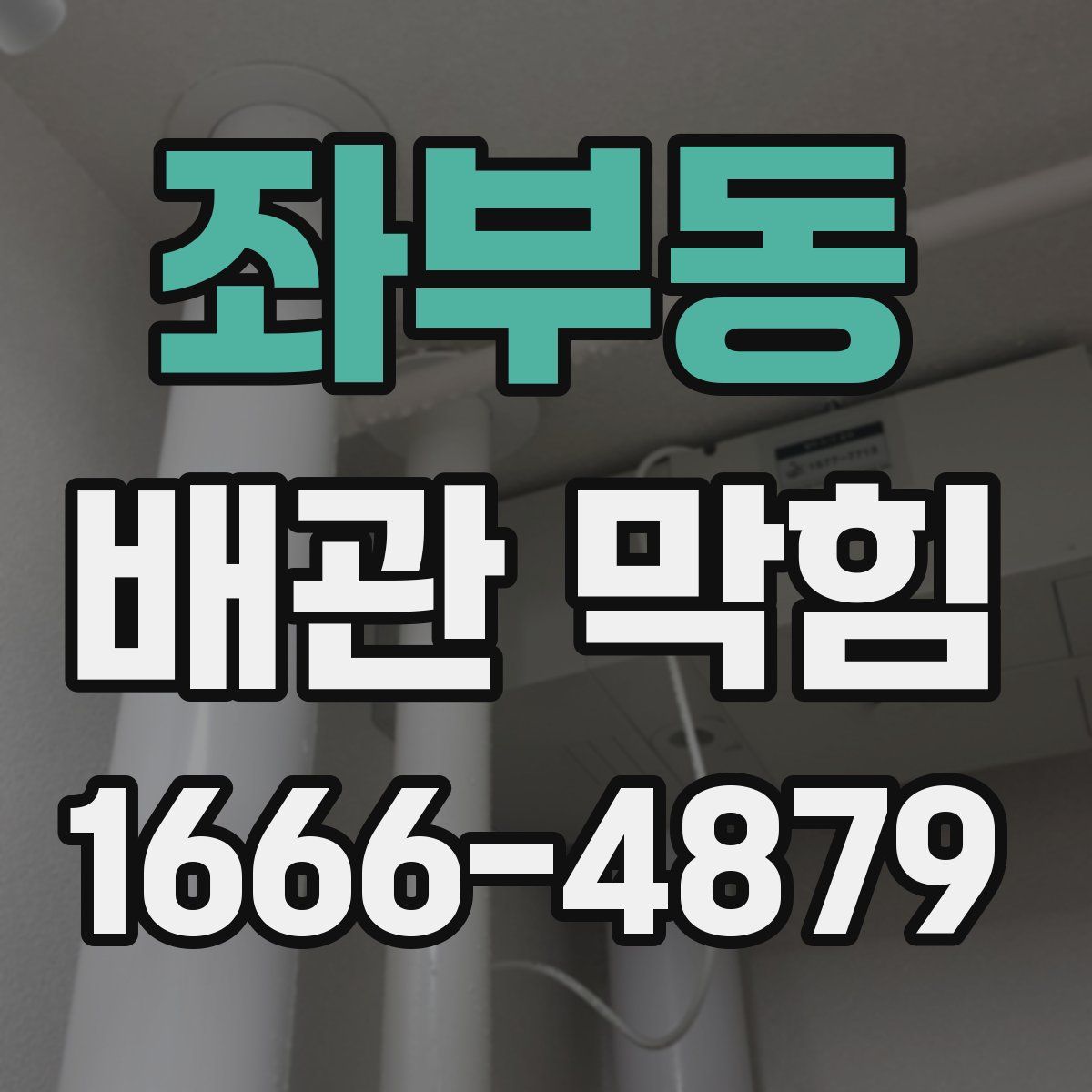 좌부동 배관 막힘