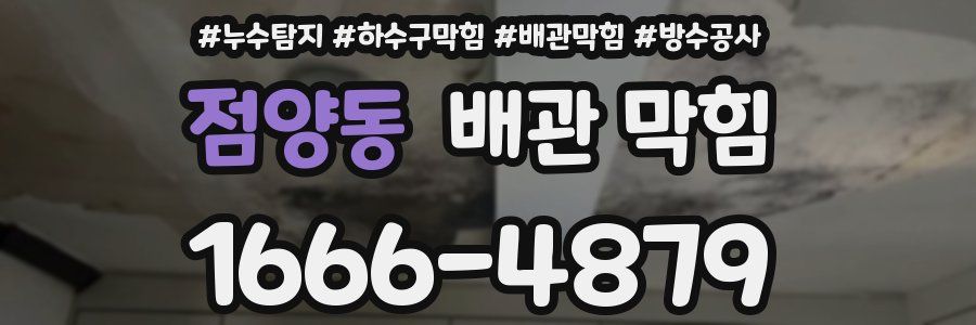 점양동 배관 막힘