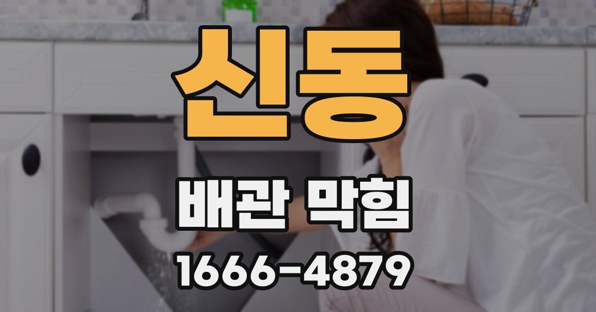 신동 배관 막힘