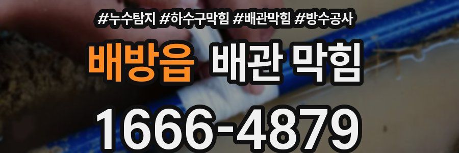 배방읍 배관 막힘