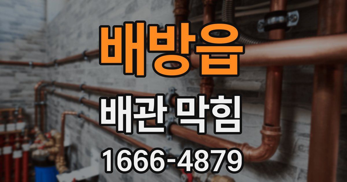 배방읍 배관 막힘