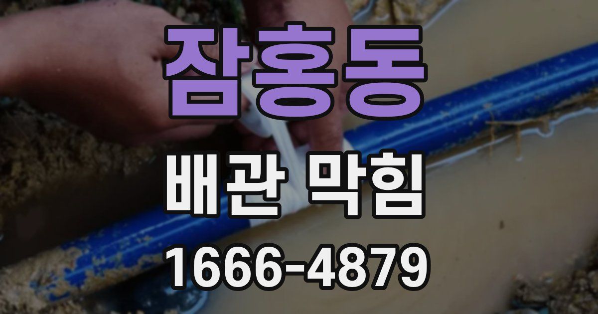 잠홍동 배관 막힘