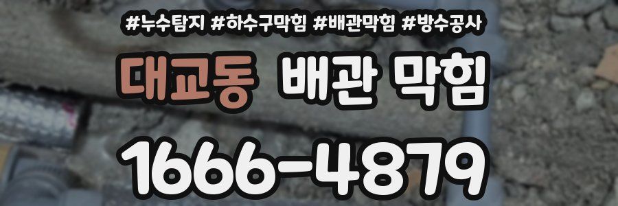 대교동 배관 막힘
