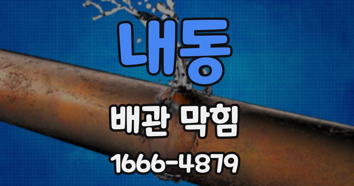 내동 배관 막힘