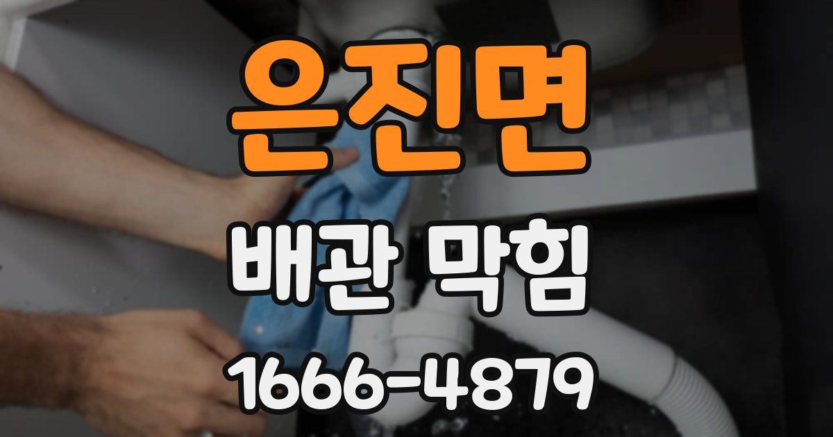 은진면 배관 막힘