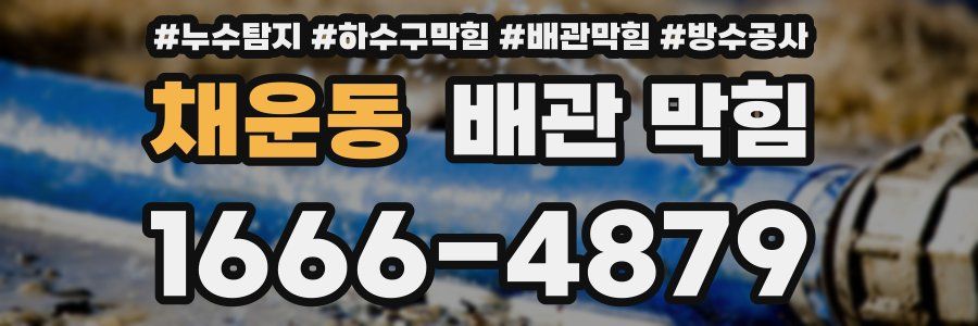 채운동 배관 막힘