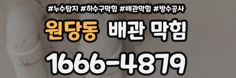 원당동 배관 막힘
