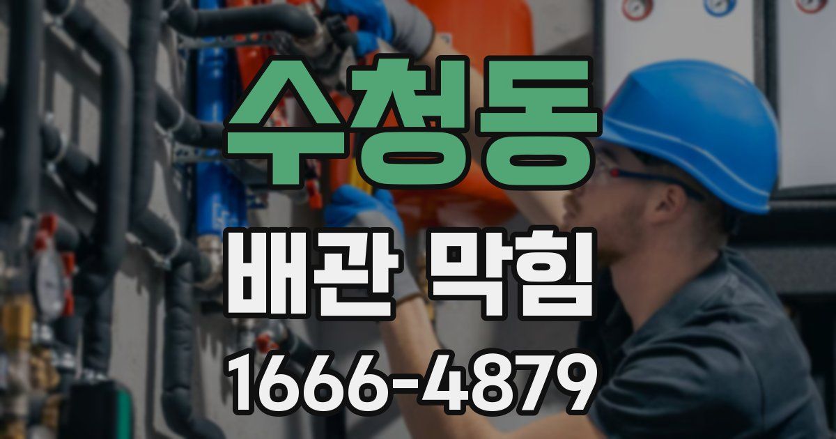 수청동 배관 막힘