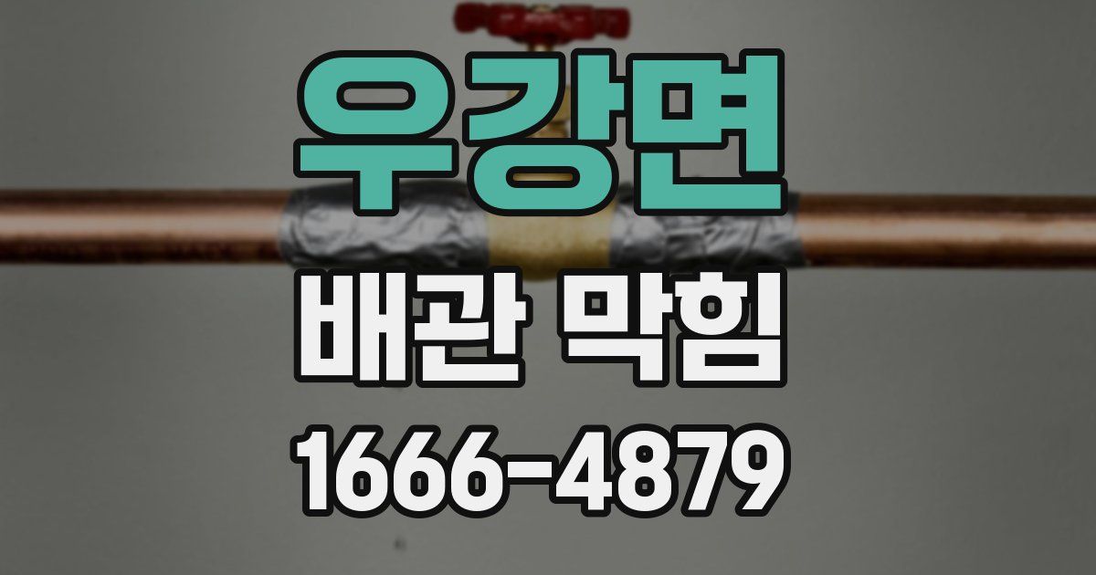 우강면 배관 막힘