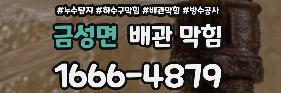 금성면 배관 막힘