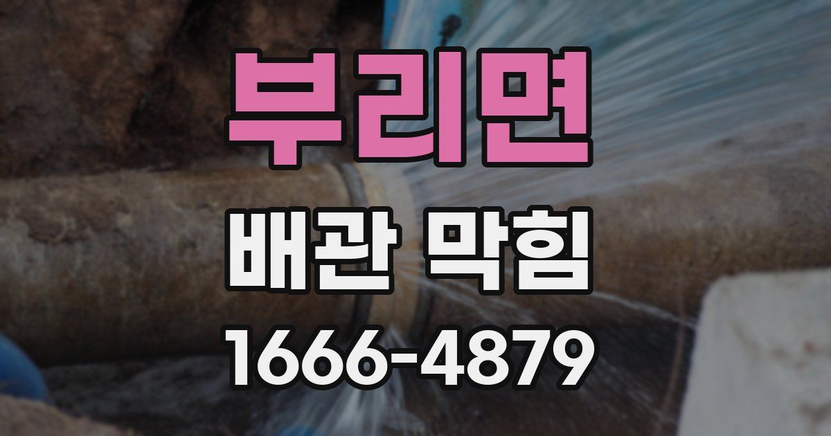 부리면 배관 막힘