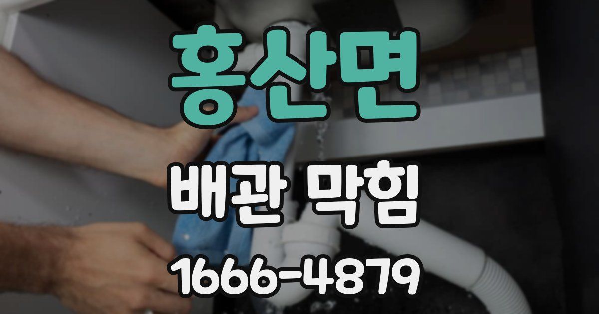 홍산면 배관 막힘