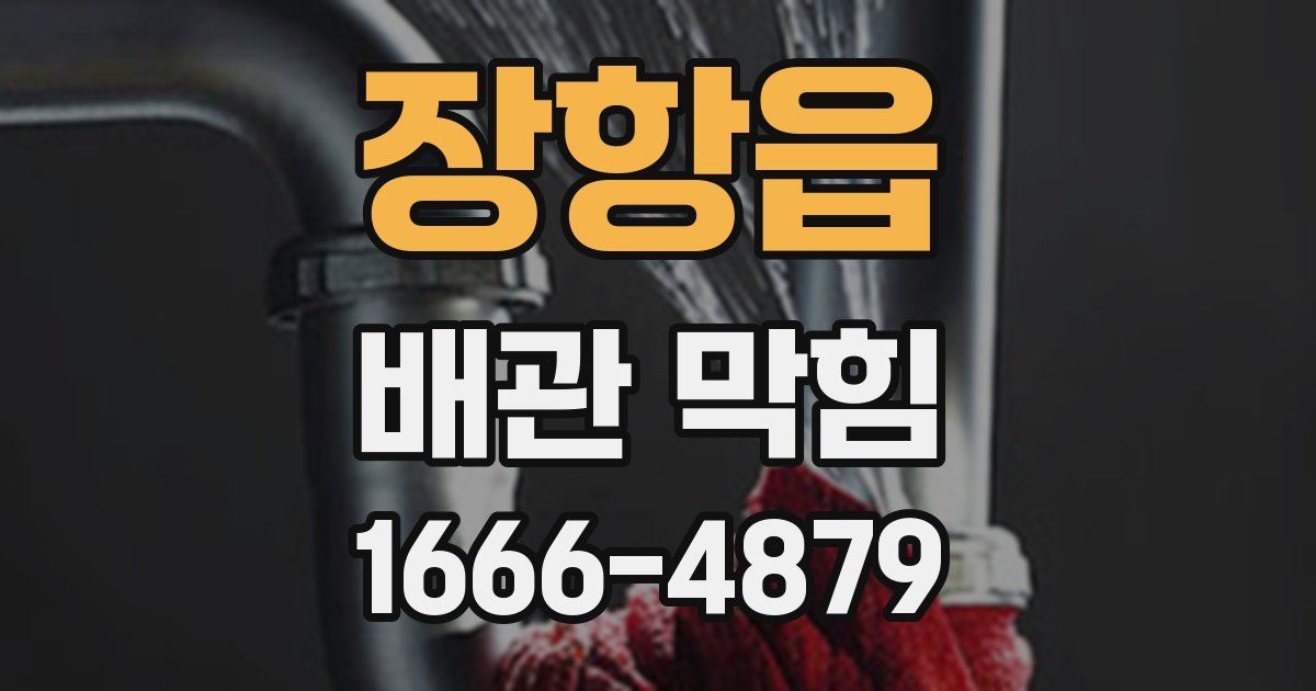 장항읍 배관 막힘