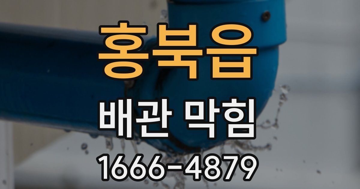 홍북읍 배관 막힘