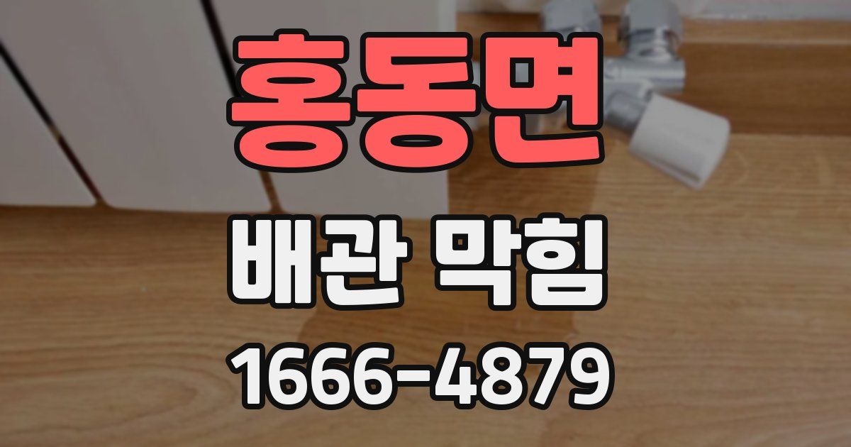 홍동면 배관 막힘