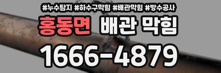 홍동면 배관 막힘