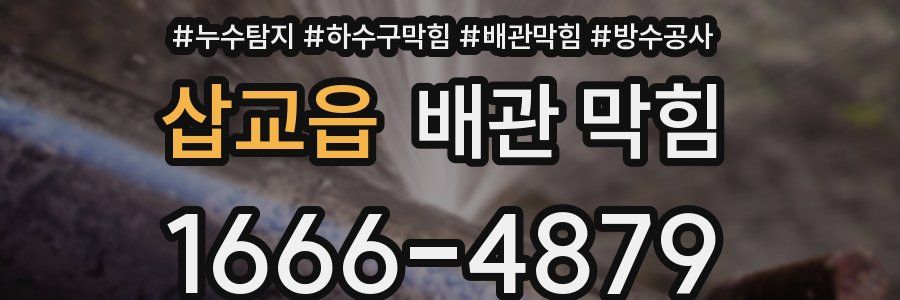 삽교읍 배관 막힘