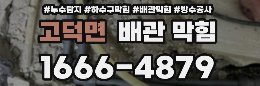 고덕면 배관 막힘
