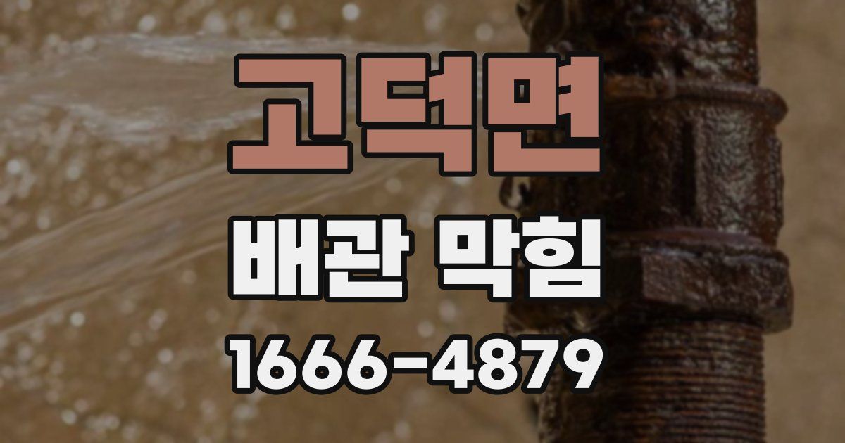 고덕면 배관 막힘