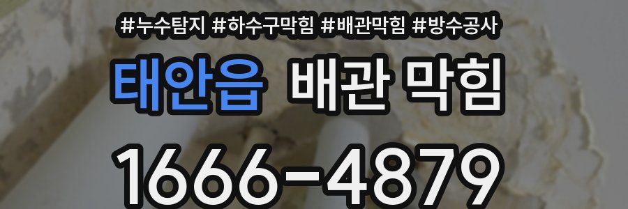태안읍 배관 막힘