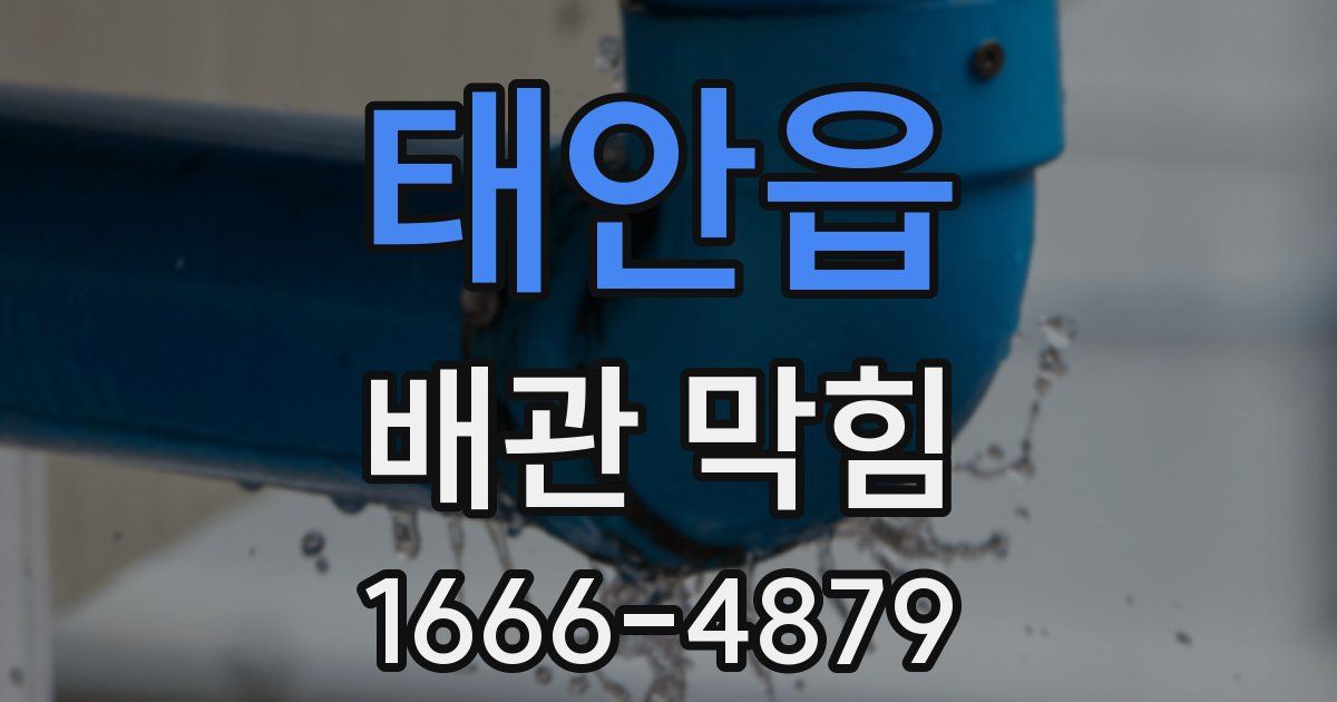 태안읍 배관 막힘