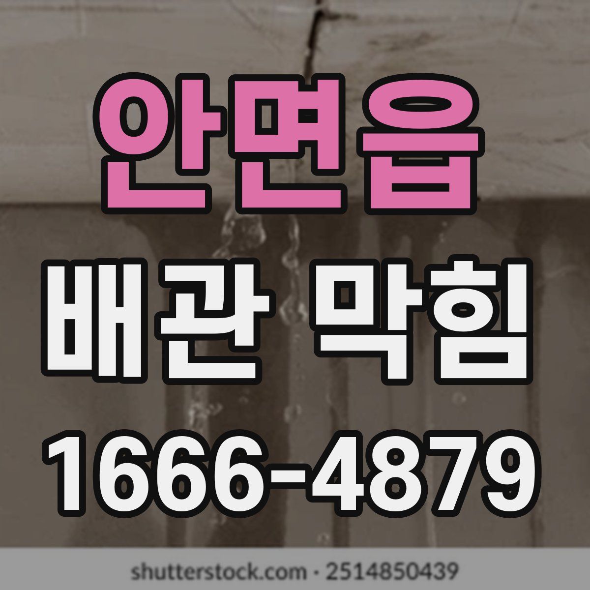 안면읍 배관 막힘