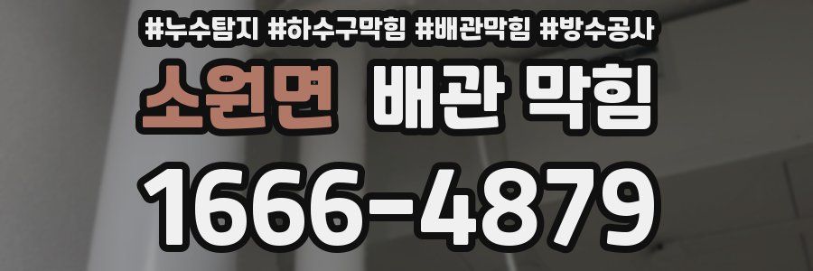 소원면 배관 막힘