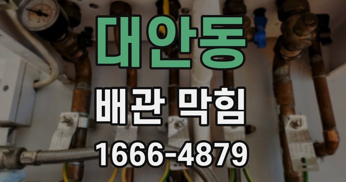 대안동 배관 막힘