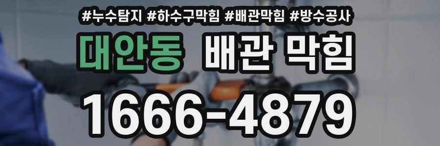 대안동 배관 막힘
