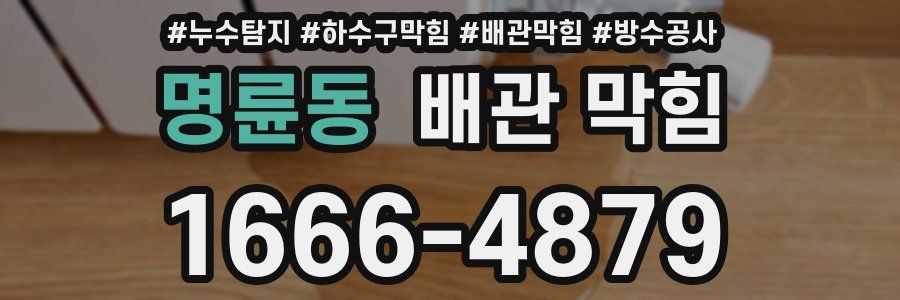 명륜동 배관 막힘