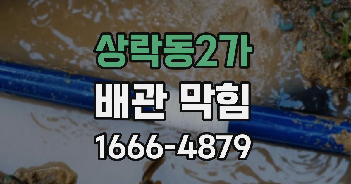 상락동2가 배관 막힘