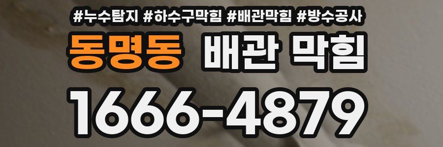 동명동 배관 막힘