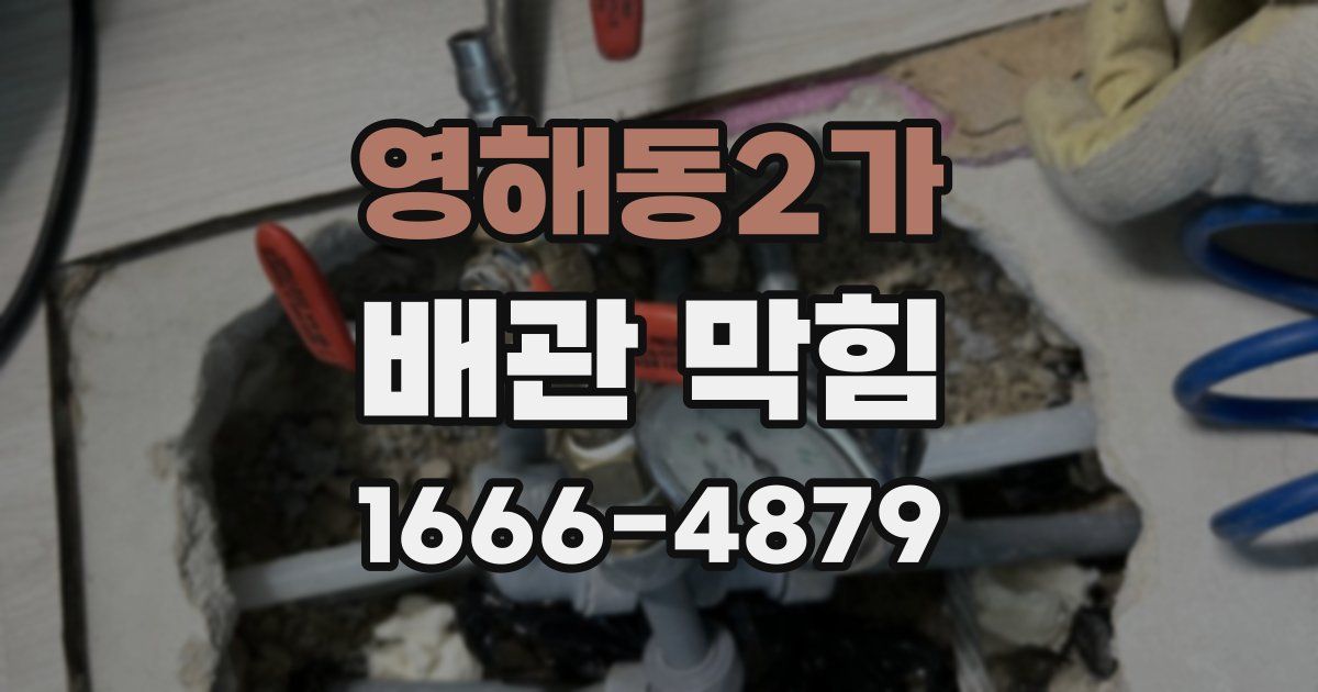 영해동2가 배관 막힘