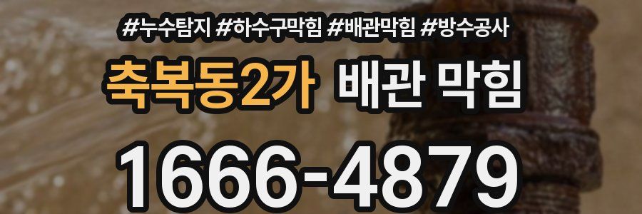 축복동2가 배관 막힘