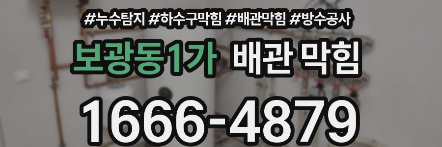 보광동1가 배관 막힘