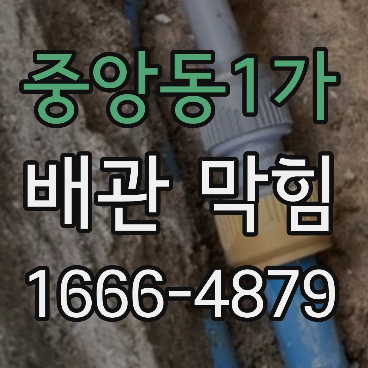 중앙동1가 배관 막힘