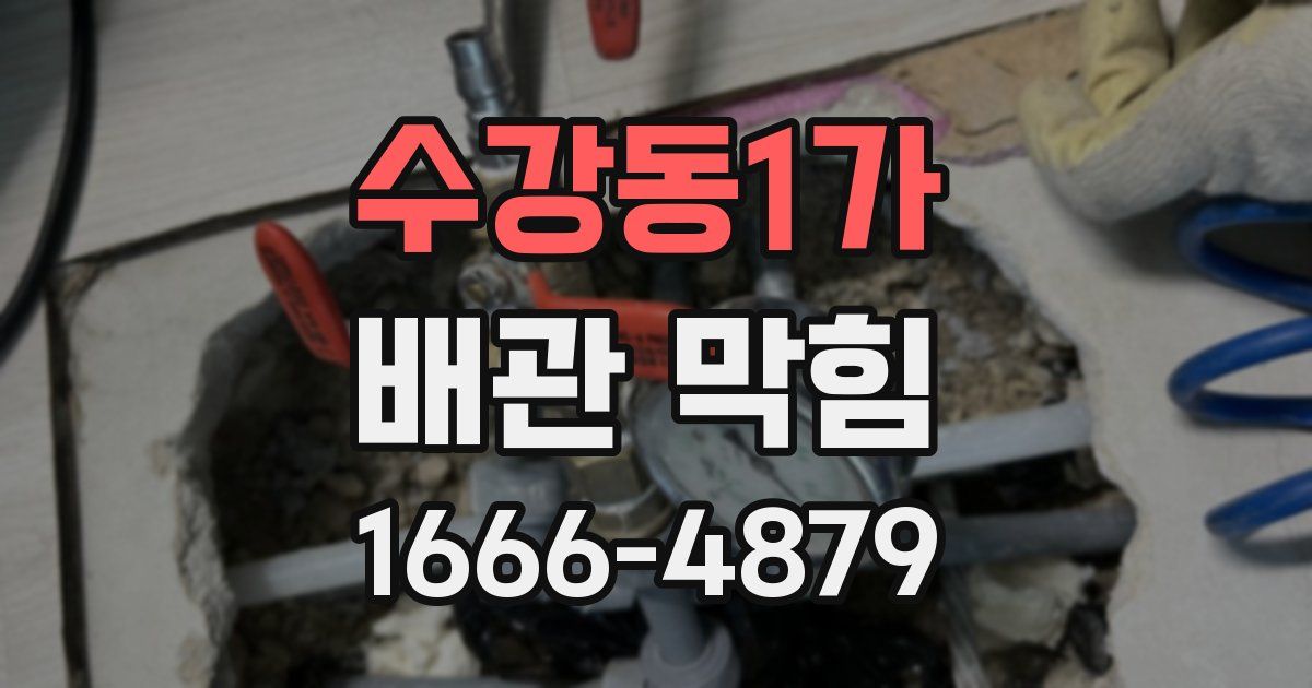 수강동1가 배관 막힘