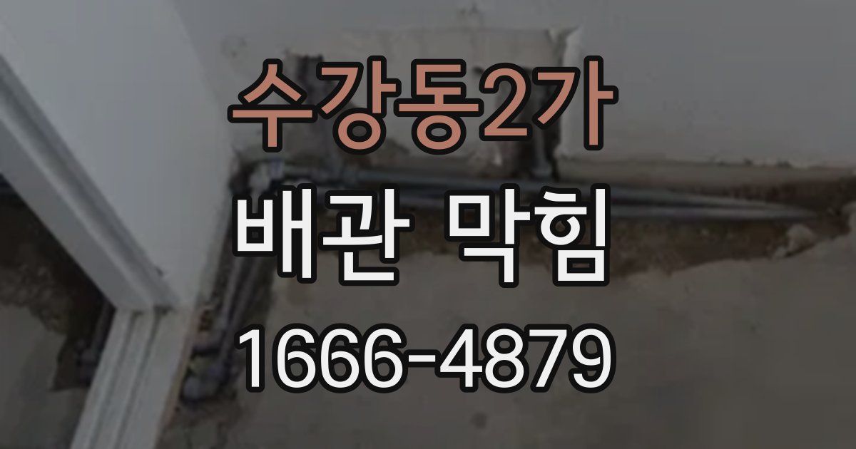 수강동2가 배관 막힘
