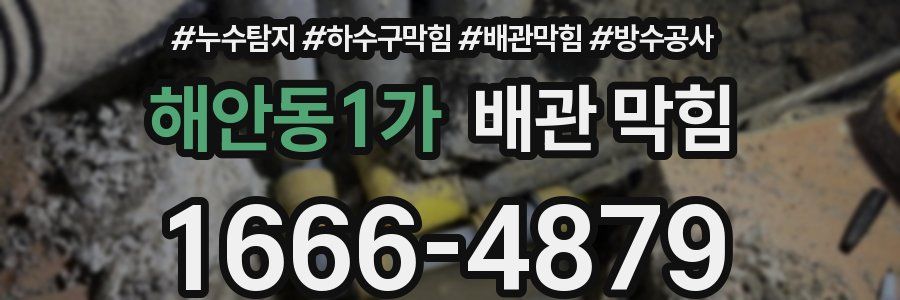 해안동1가 배관 막힘