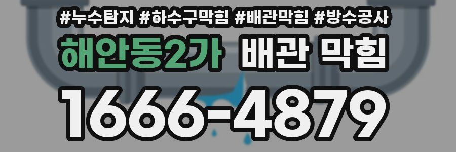 해안동2가 배관 막힘