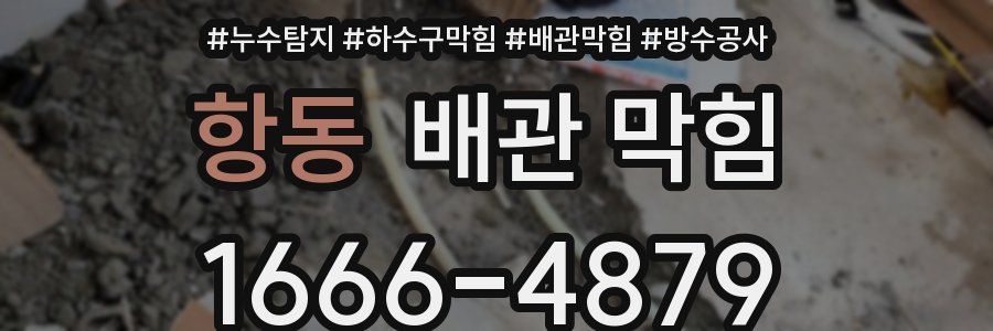 항동 배관 막힘