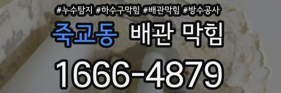 죽교동 배관 막힘