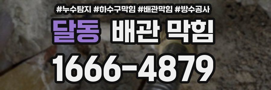 달동 배관 막힘