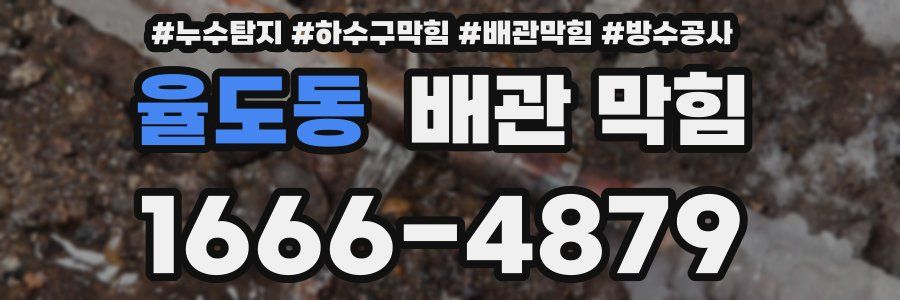 율도동 배관 막힘