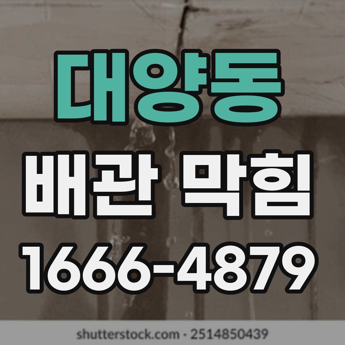 대양동 배관 막힘