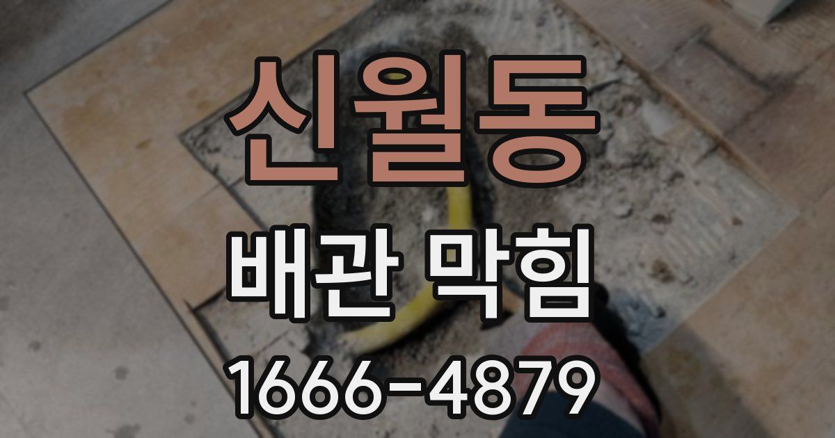 신월동 배관 막힘