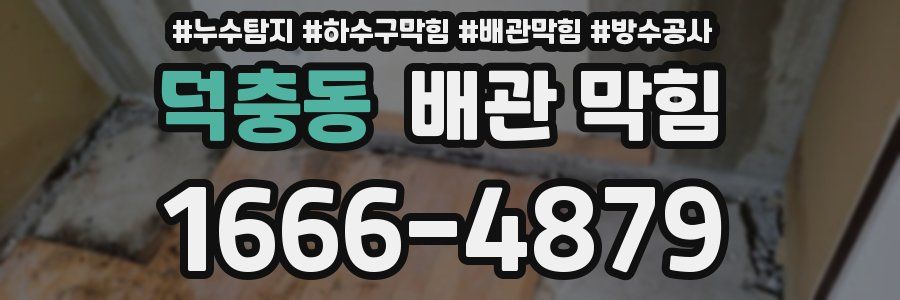 덕충동 배관 막힘