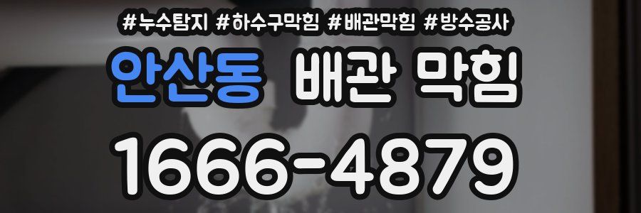 안산동 배관 막힘